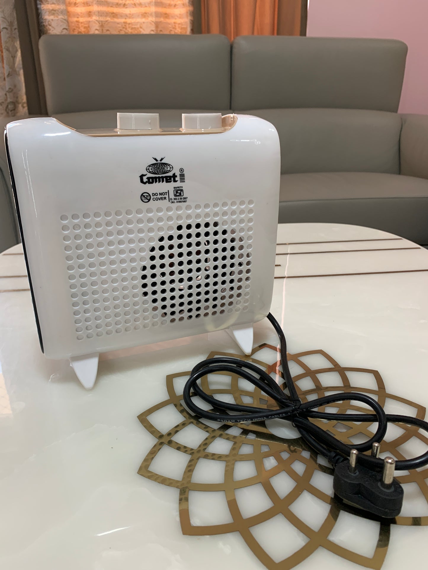 Comet Cozy Portable Blower Room Heater – Sleek, Safe & Super Cozy