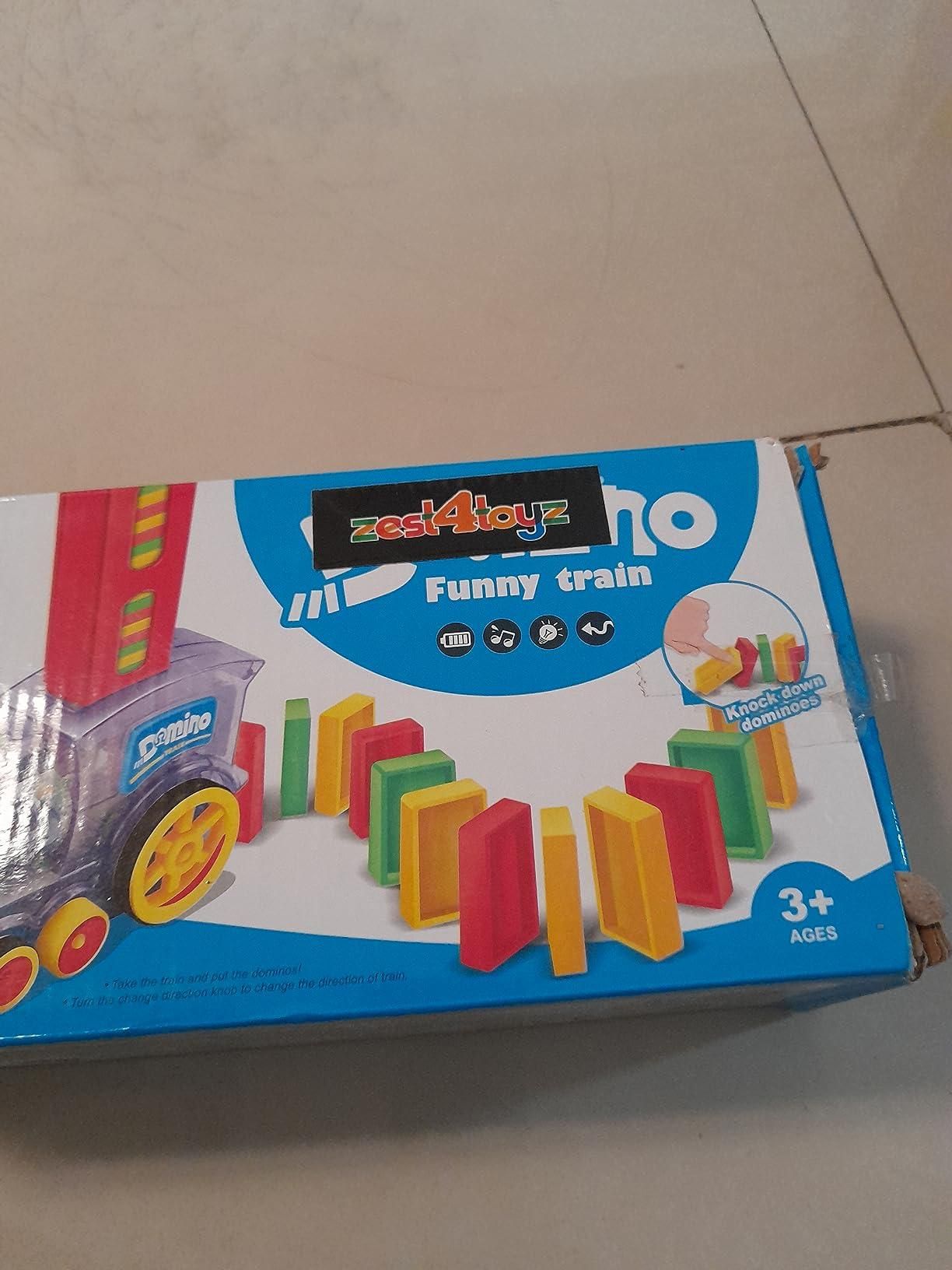Domino Train Toy – Auto Domino Laying with Lights & Sound