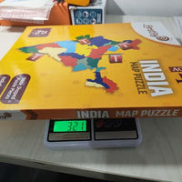 Jigsaw Puzzle Indian Map with State Capitals and Flag Educational Learning  for Kids