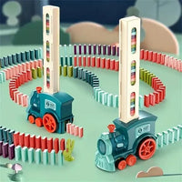 Domino Train Toy – Auto Domino Laying with Lights & Sound