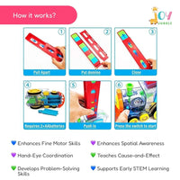 Domino Train Toy – Auto Domino Laying with Lights & Sound