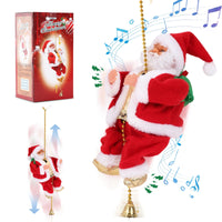 Climbing Santa Animated Christmas Ornament – Hanging Xmas Decoration