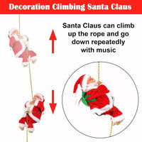 Climbing Santa Animated Christmas Ornament – Hanging Xmas Decoration
