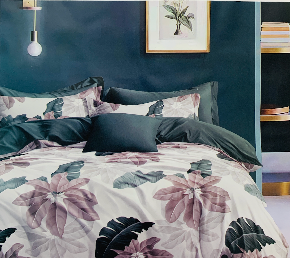 RheySaw Trends Cotton Floral Bedding Set, Super King Size with 2 Pillow Coverst, Luxury Bedroom Collection