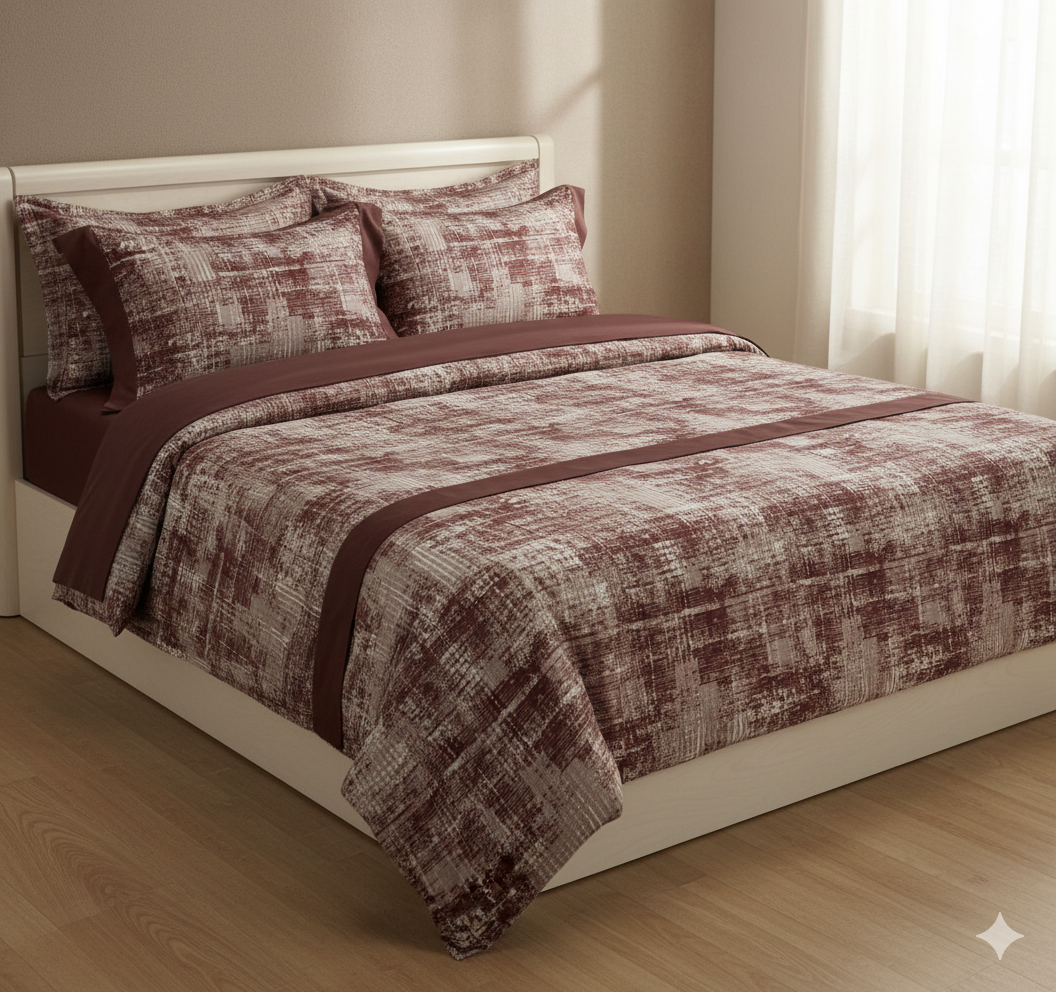 RheySaw Trends Cotton Floral Bedding Set, Super King Size with 2 Pillow Coverst, Luxury Bedroom Collection